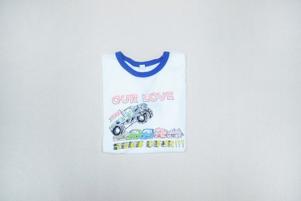 Image of OUR LOVE RUNS OVER ***EXTRA HOT CLUB MIX COLLAB*** [EXTRA SOFT RINGER TEE]