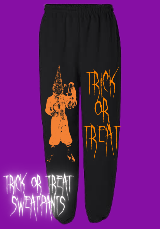 Image of TRICK OR TREAT - Pumpkin man sweat pants