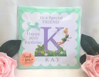 Image 4 of Personalised Tinkerbell Birthday Card, Any age/relationship