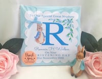 Image 3 of Personalised  Peter Rabbit Christening Card, Any relationship