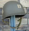 WWII 101st M2 Dbale Airborne Helmet 506th PIR Paratrooper Front Seam Captain