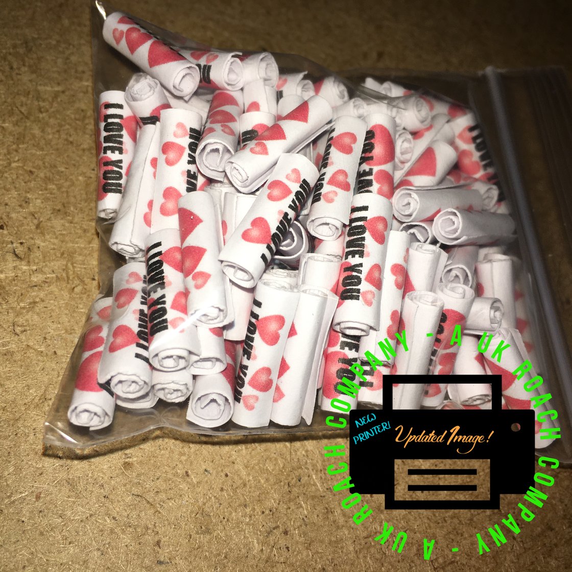 Image of 'I Love You' 30 or 100 Roaches