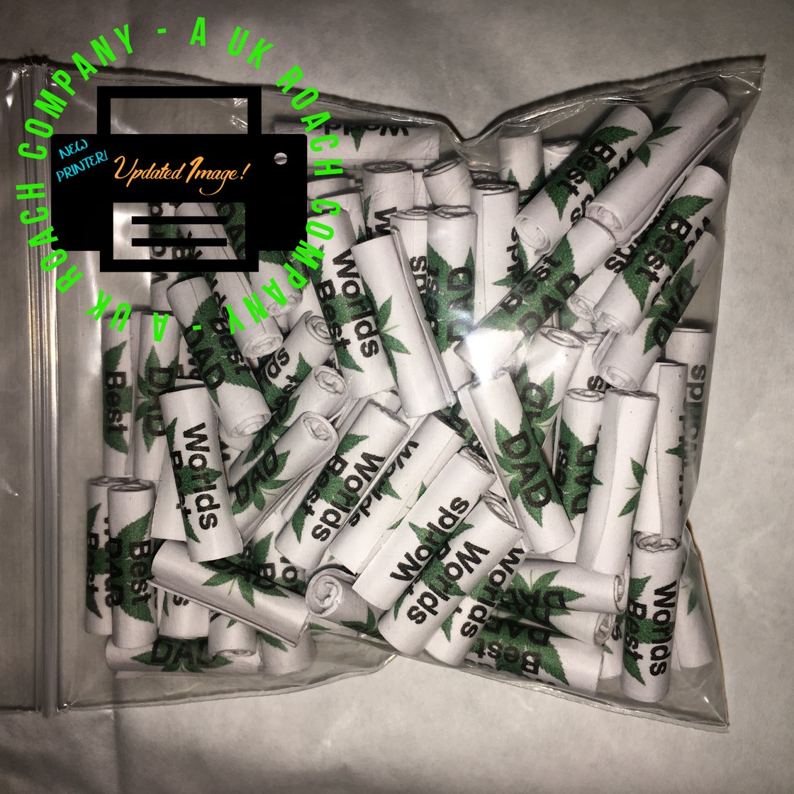 Image of 'Worlds Best DAD' 30 or 100 Roaches