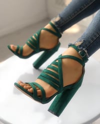 Image 3 of Strappy Open Toe Stiletto Sandals