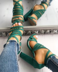 Image 4 of Strappy Open Toe Stiletto Sandals