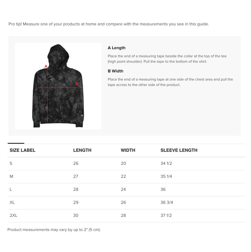Image of DAECHWITA Champion Tie-dye Hoodie