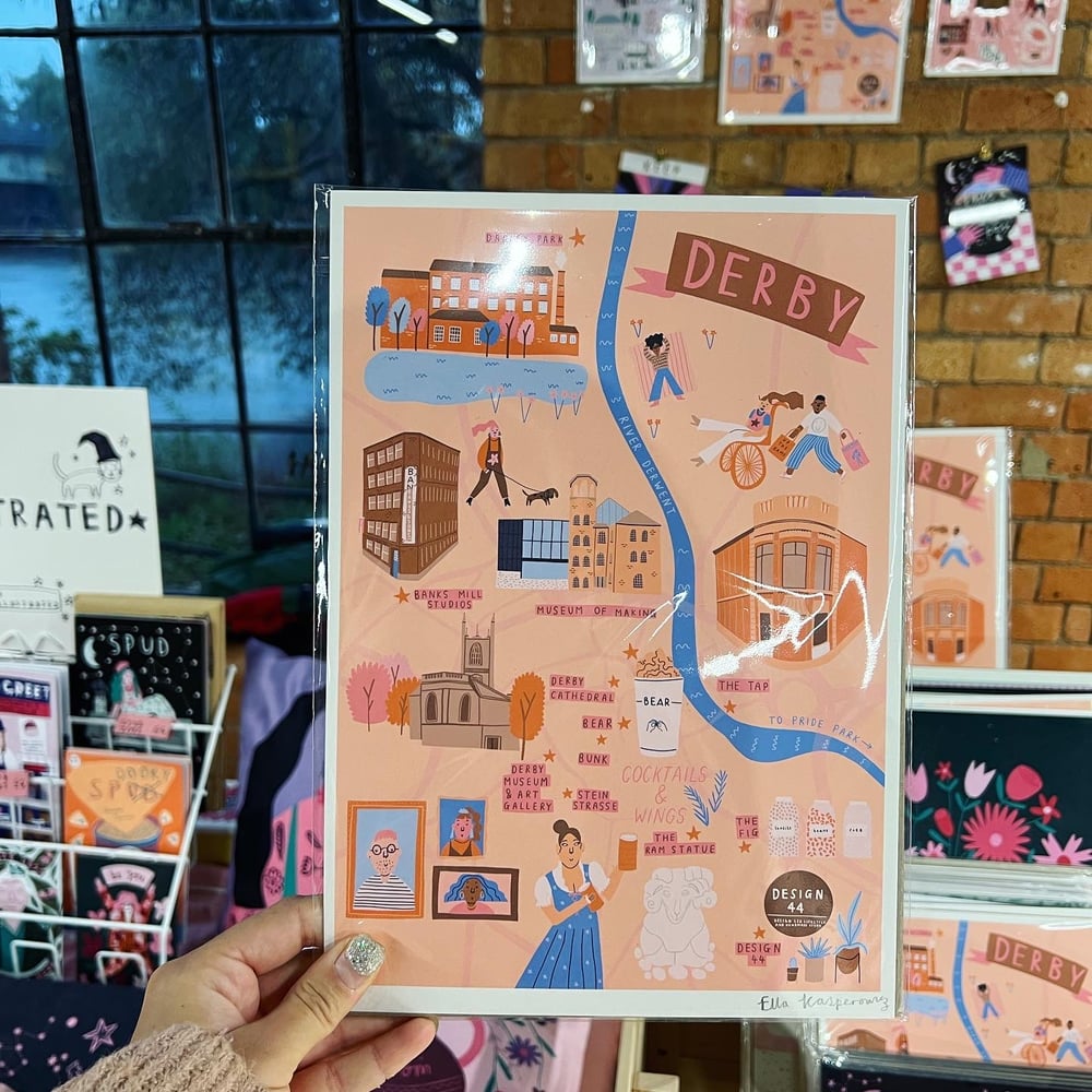 Image of *SUPER SECONDS* Derby Map 