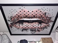 Image 2 of BLUSH PINK GLOSSY LIP PRINT 