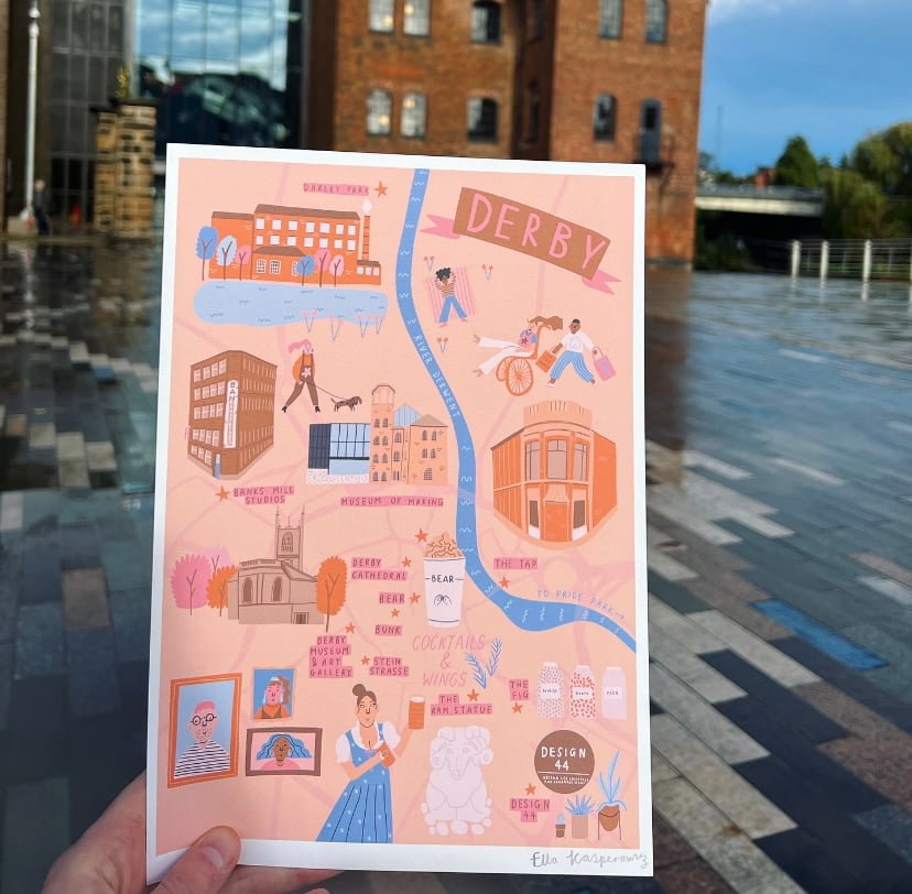 Image of *SUPER SECONDS* Derby Map 