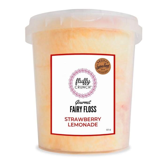 Image of Strawberry Lemonade - Fluffy Crunch Fairy Floss (50g)