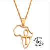 Ankh in Africa Necklace (Gold and Silver)