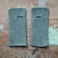 Image 1 of Wrist Worms, Merino, Sage