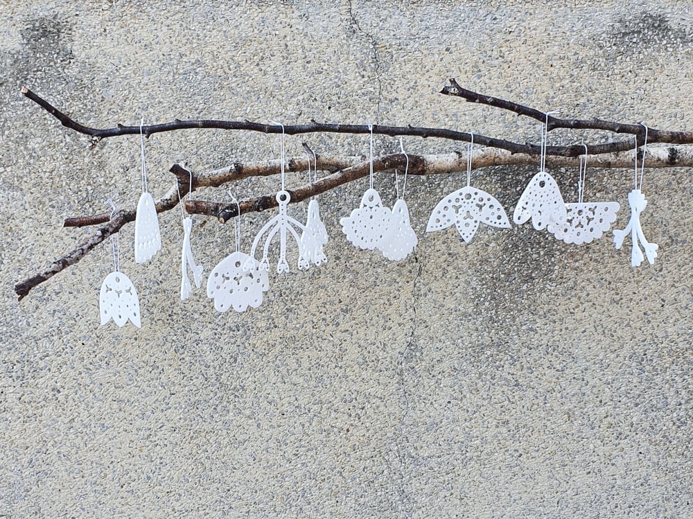PRED-NAROČILO .7 // PRE-ORDER .6 / ROŽA okraski 2023 // FLOWER ornaments 2023