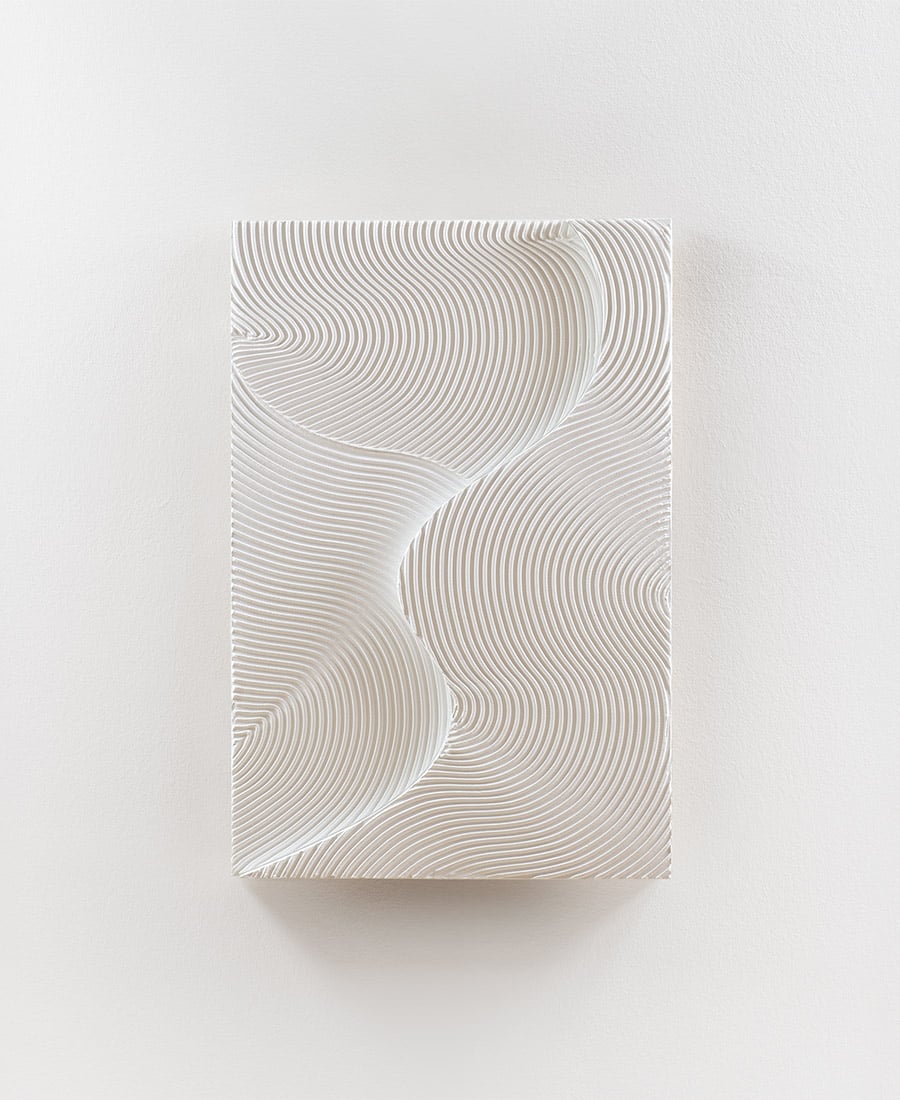 Image of Waves Relief · White No. 2