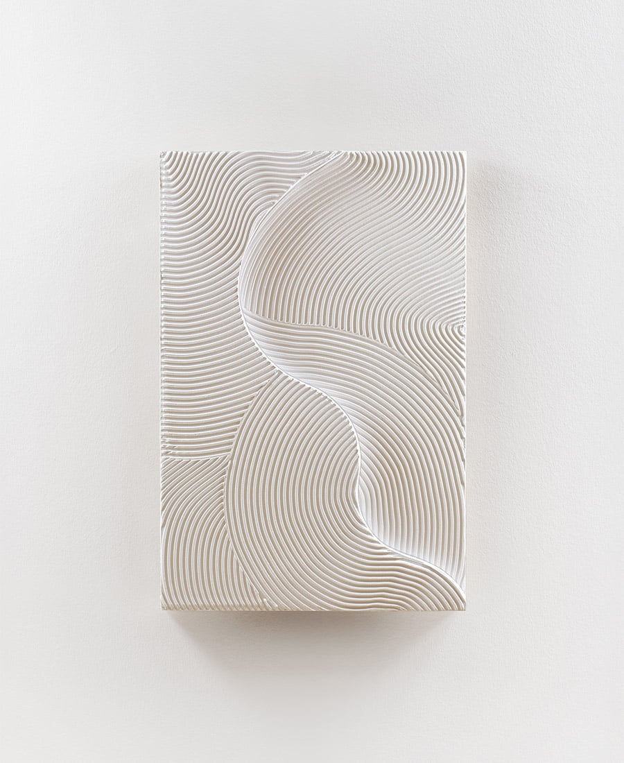 Image of Waves Relief · White No. 4