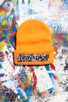 i know you see it beanie in bright orange 