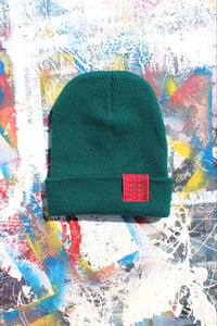 Image of whichever way beanie in emerald green 