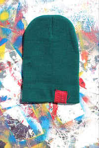 Image of whichever way beanie in emerald green 