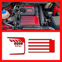 Image 1 of Audi 1.4 TFSI Engine/Airbox cover Overlay Sticker Set 