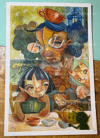 ORIGINAL ART: "Babysitting" 6.75x10.25"