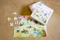 Image 1 of 70 Piece Jigsaw Puzzle - Picnic under the sun