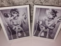 Image 1 of BATHROOM GIRL PRINT SET