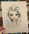  SALE: "Snow Queen" PRINT (8.5x11 print/ overstock/ no damage) 