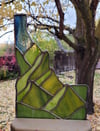Idaho-shaped Stained Glass Sun-catcher 