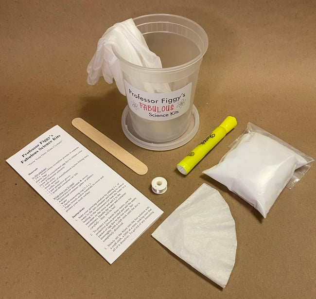 Fluorescent Glow Large Alum Crystal Kit