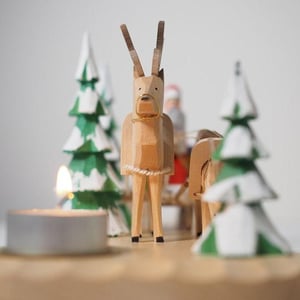 Image of Wooden Candle Holder