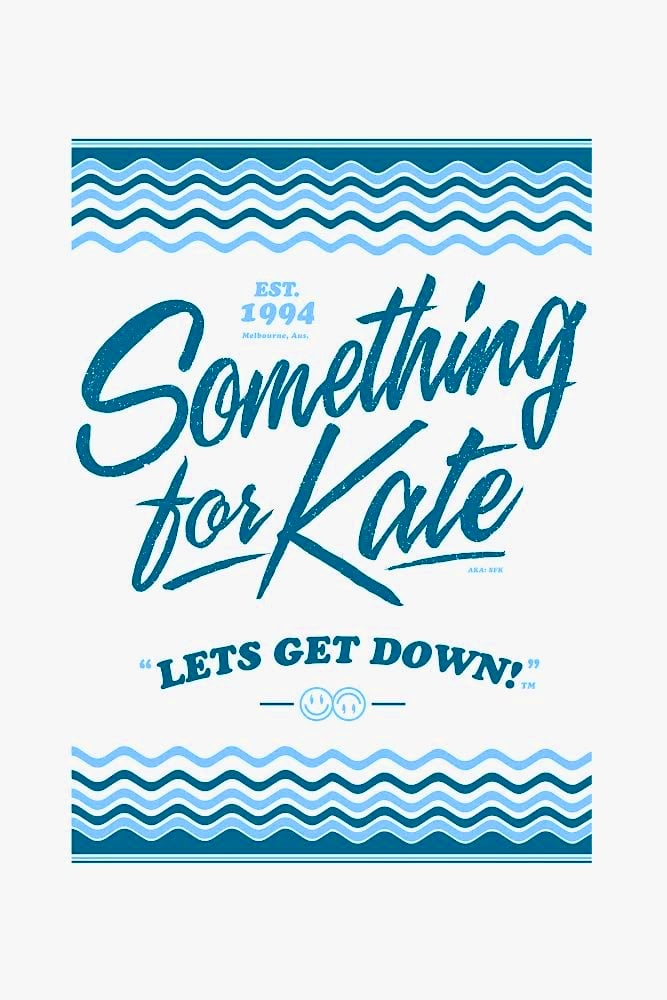 Image of Tea towel - Something for Kate 'Lets Get Down' tea towel Limited edition!