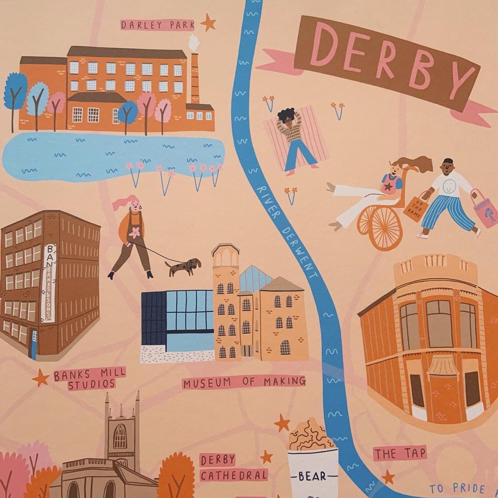Image of *SUPER SECONDS* Derby Map 