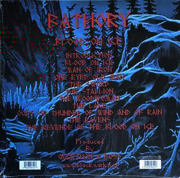 Bathory - Blood on Ice (2xLP, Red Vinyl) USED: VG+/VG+