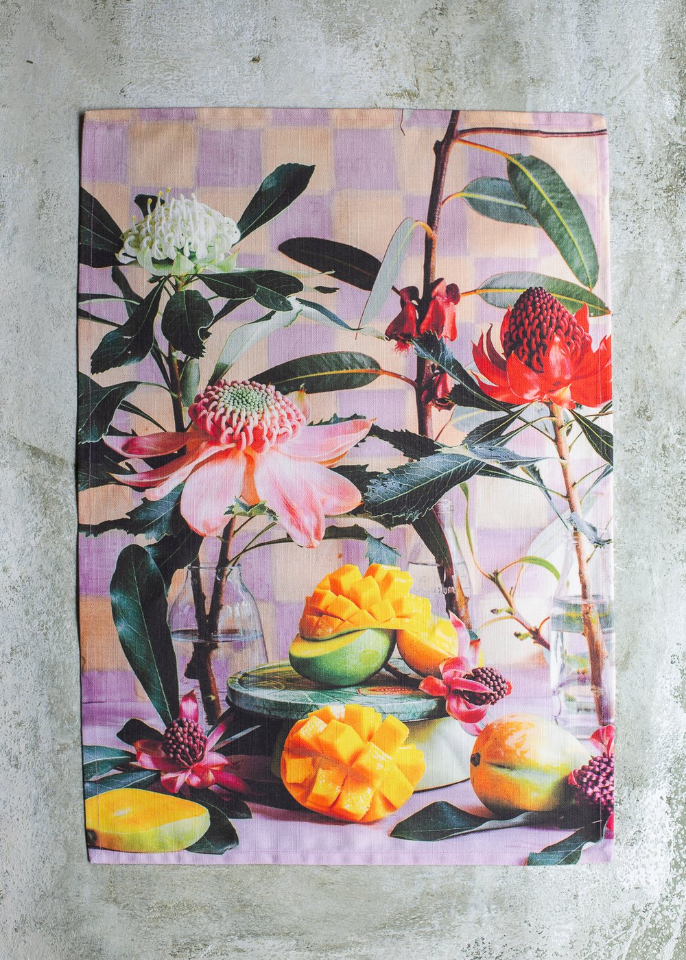 Image of Australian Summer 'Mangoes' &mdash; Tea Towel
