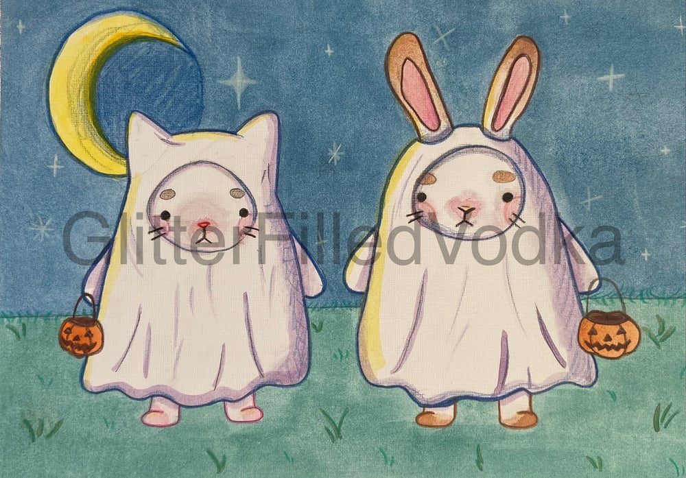 Image of Sylvanian Families Ghost Costume - Art Print