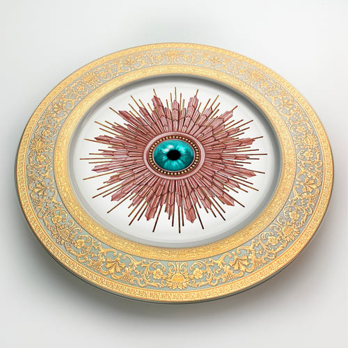 Image of London Burst - Large fine China Plate - #0745