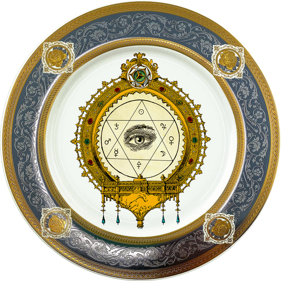 Image of The Eye all seeing - Large Fine China Plate - #0773