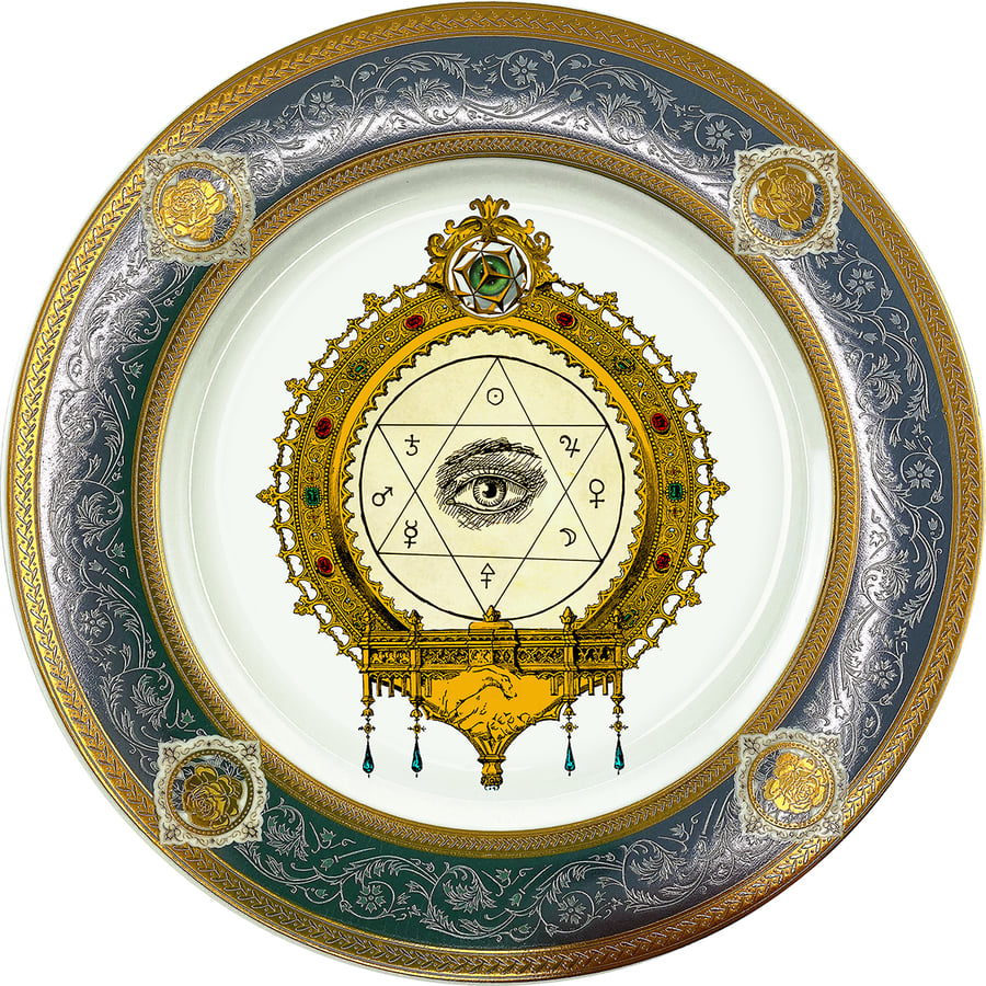 Image of The Eye all seeing - Fine China Plate - #0788