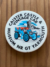 Image 1 of CAISTER CASTLE & VINTAGE CAR SOUVENIR BADGE