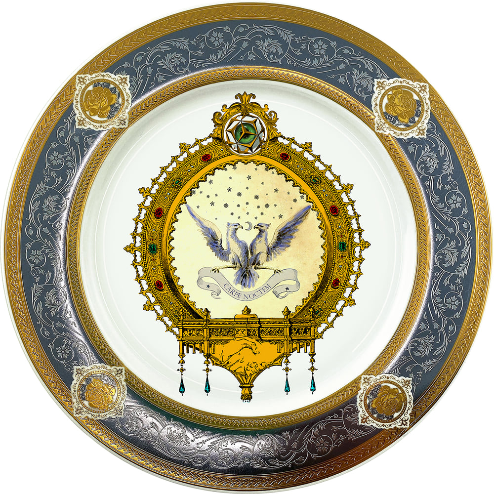 Image of Night - Large Fine China Plate - #0773