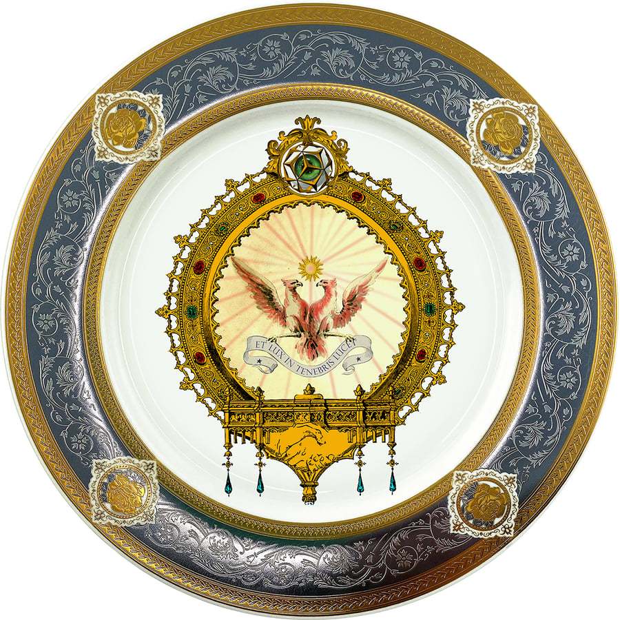 Image of Day - Large Fine China Plate - #0773