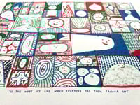 Image 3 of ‘Is this what it’s like when everyone has their camera on?’ A3 - 3 colour Risograph Print