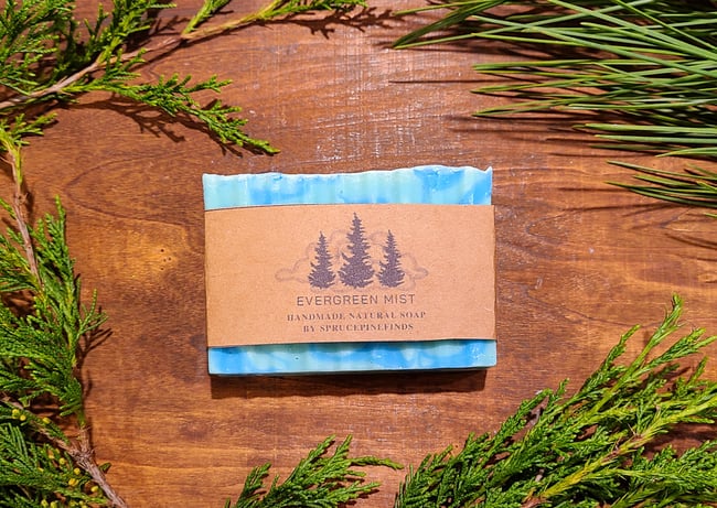 Evergreen Mist Vegan Cold Process Bar Soap