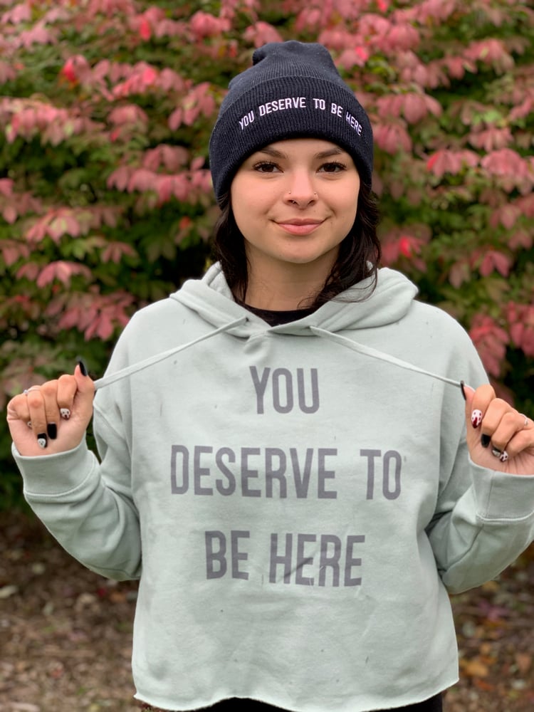 Image of Sage Crop Hoodie