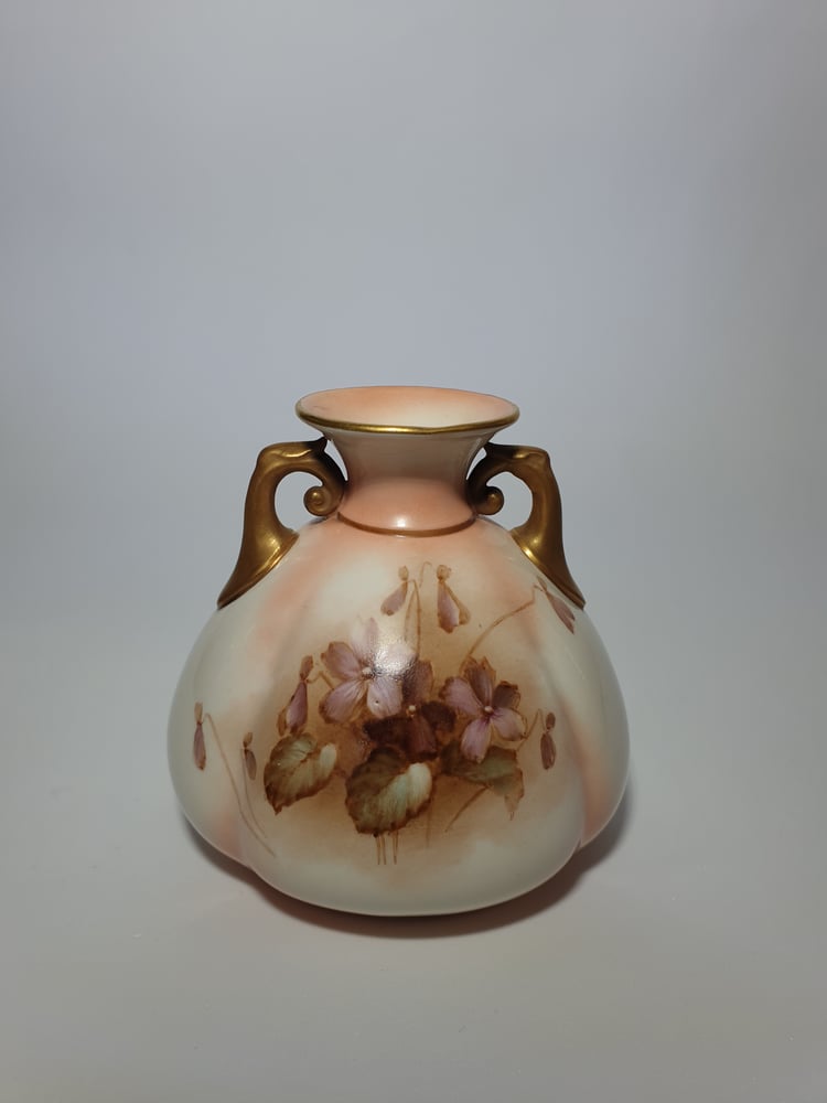 Image of James Hadley Conical Two Handled Vase