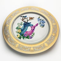 Image 2 of Deer couple - Large Fine China Plate - #0743