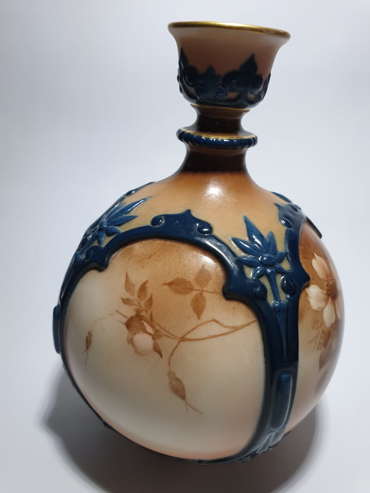 Image of James Hadley Globular Vase with Knopped Neck