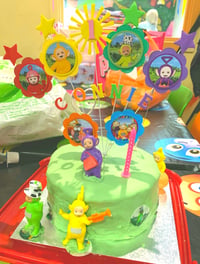 Image 4 of Personalised Teletubbies Cake Topper, Personalised Teletubbies Centrepiece 