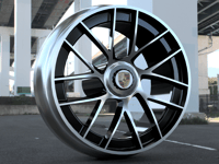 Image 1 of 1/64 scale Porsche 911 Turbo Wheels 9mm Dia