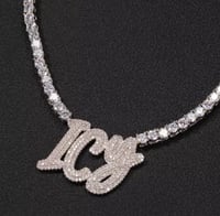 Image 1 of Icy letters and Tennis chain